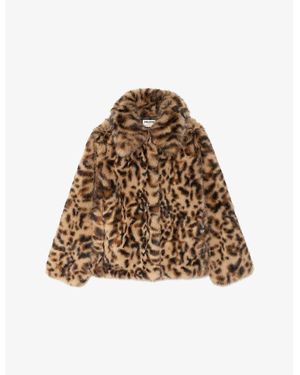 Zadig & Voltaire Finito Leopard-Print Faux-Fur Jacket - Brown