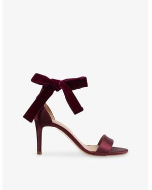 LK Bennett Helena Satin Heeled Sandals - Pink