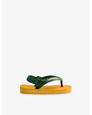 Havaianas Baby Brasil Logo Ii Rubber Flip-Flops - Yellow