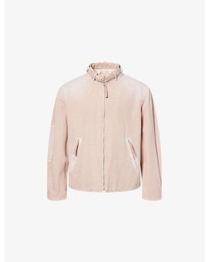 Marni D-Ring-Collar Long-Sleeve Cotton Jacket - Pink