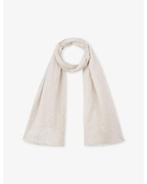 The White Company Gauze Linen Scarf - White