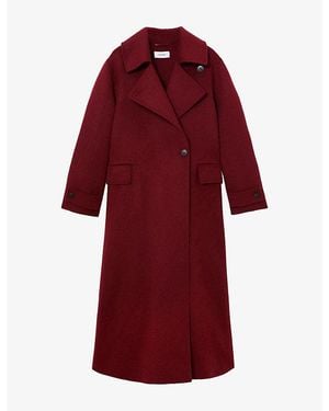 Reiss Alara Wool-Blend Coat - Red
