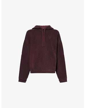 Agolde Salford Relaxed-Fit Cotton Hoody - Purple