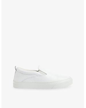 Whistles Kinsley Slip-On Low-Top Leather Trainers - White