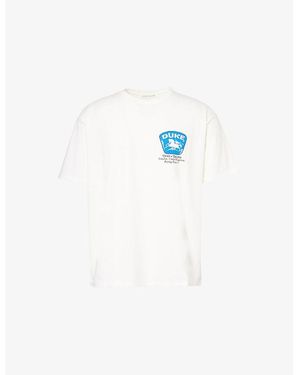 Duke & Dexter Sponsors Short-Sleeve Cotton-Jersey T-Shirt - White