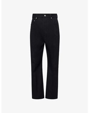 Rick Owens Geth Wide-Leg Denim Jeans - Black