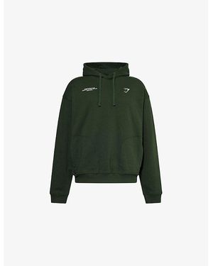 GYMSHARK Conditioning Club Regular-Fit Cotton-Blend Hoody - Green