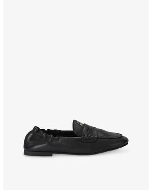 Steve Madden Newbury Leather Loafers - Black