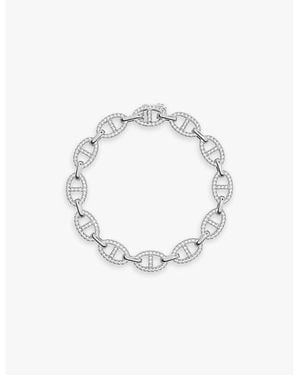 Apm Monaco Maille Marine Sterling- And Zirconia Bracelet - Metallic
