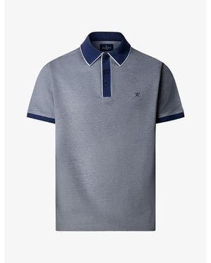 Hackett Garment-Dyed Regular-Fit Cotton-Piqué Polo Shirt - Blue