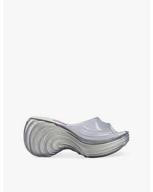Melissa X Diesel Quantum Pvc Platform Sandals - Grey