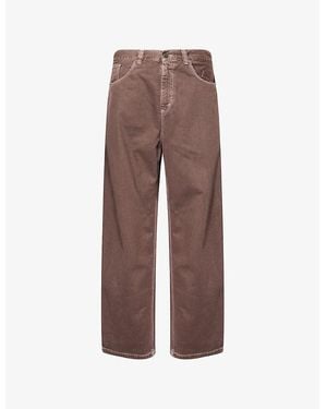 Carhartt Brandon Wide-Leg Denim Jeans - Brown