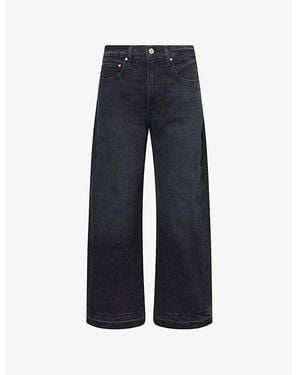 PAIGE Arellia Ankle Barrel-Leg Stretch-Denim Blend Jeans - Blue