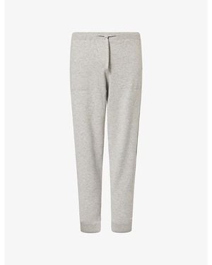 Sunspel Lounge Cashmere Jogging Bottoms - Gray