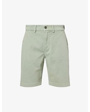 7 For All Mankind Luxe Performance Cotton Chino Shorts - Green