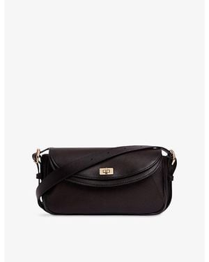 Sandro Le Mambo Small Leather Shoulder Bag - Black