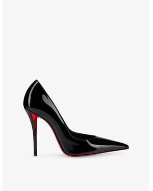 Christian Louboutin Miss Z 100 Patent Heeled Courts - Black