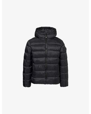Trapstar Brand-Patch Padded Shell Jacket - Black