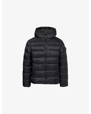 Trapstar Brand-Patch Padded Shell Jacket - Black