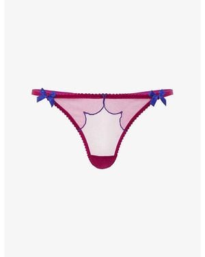 Agent Provocateur Lorna Mesh Thong - Purple