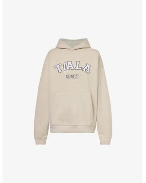 WE Are Tala Volly Logo-Appliqué Cotton-Blend Hoody - Natural