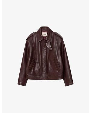Zadig & Voltaire Kimo Leather Jacket - Brown