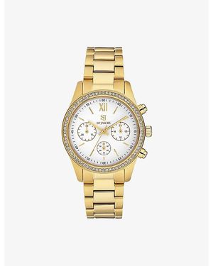 Sif Jakobs Domenica-Plated Stainless-Steel And Zirconia Quartz Watch - Metallic