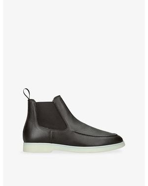 Aurélien City Leather Chelsea Boots - Black