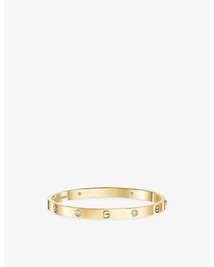 Cartier Love Medium 18Ct- And 0.19Ct Diamond Bracelet - Metallic