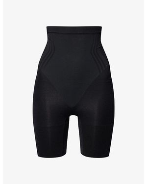 Spanx Sculpt Gofigure High-Waist Mid-Thigh Shorts - Blue