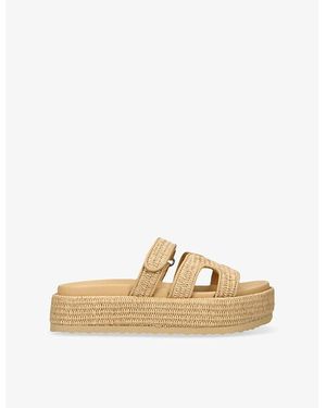Steve Madden Bigmissile Raffia Sandals - Natural
