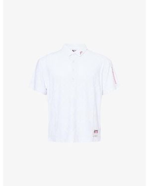 J.Lindeberg 30Y Matt Relaxed Woven Polo T-Shirt - White