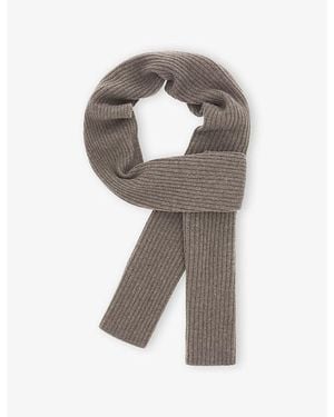 BOGGI Ribbed Cashmere Scarf - Grey