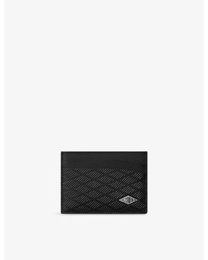 Cartier Losange Double Leather Card Holder - Black