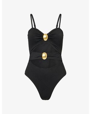 4th & Reckless Orla Cut-Out Swimsuit - Black