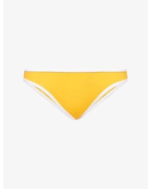 ADANOLA Contrast Bikini Bottoms - Yellow