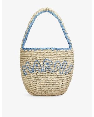 Marni Nassa Small Raffia Hobo Bag - Metallic