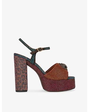 Kurt Geiger Kensington Embellished Platform Sandals - Multicolour