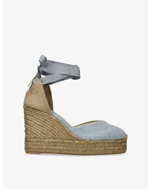 Castañer Chiara Cotton-Canvas Wedge Sandals - Multicolor