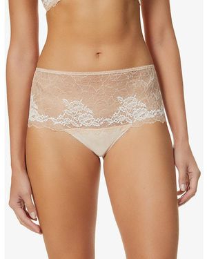 Wacoal Lace Perfection Mid-Rise Stretch-Lace Briefs - Multicolour