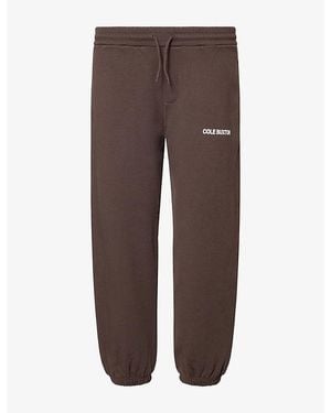 Cole Buxton Cb Sportswear Logo-Print Cotton-Jersey Jogging Bottoms - Brown