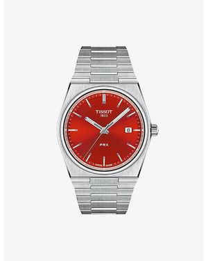Tissot T1374101142100 Prx 40Mm Stainless-Steel Quartz Watch - Red