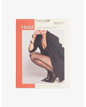 Heist Studios The Polka Dot Stretch-Woven Tights - Pink