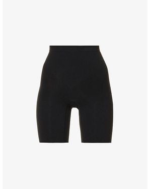 Spanx Everyday Shaping High-Rise Stretch-Woven Shorts - Black