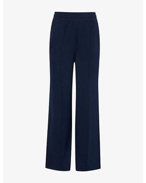 Varley Doublesoft Wide Leg 30In Stretch-Woven Jogging Bottoms - Blue