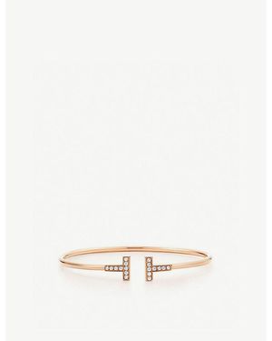 Tiffany & Co. T Wire Diamond And 18Ct Rose- Bracelet - Natural