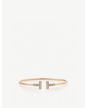 Tiffany & Co. T Wire Diamond And 18Ct Rose- Bracelet - Natural