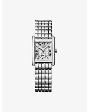 Longines L5.200.4.71.6 Mini Dolcevita Stainless-Steel Quartz Watch - White