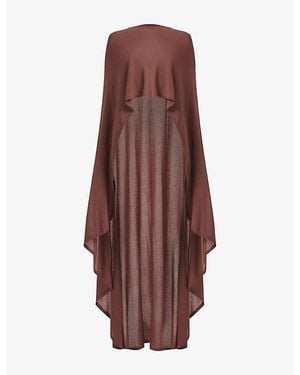 eem Knitted Cape - Brown