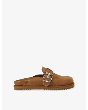 KG by Kurt Geiger Nightly Backless Suede Loafers - Brown